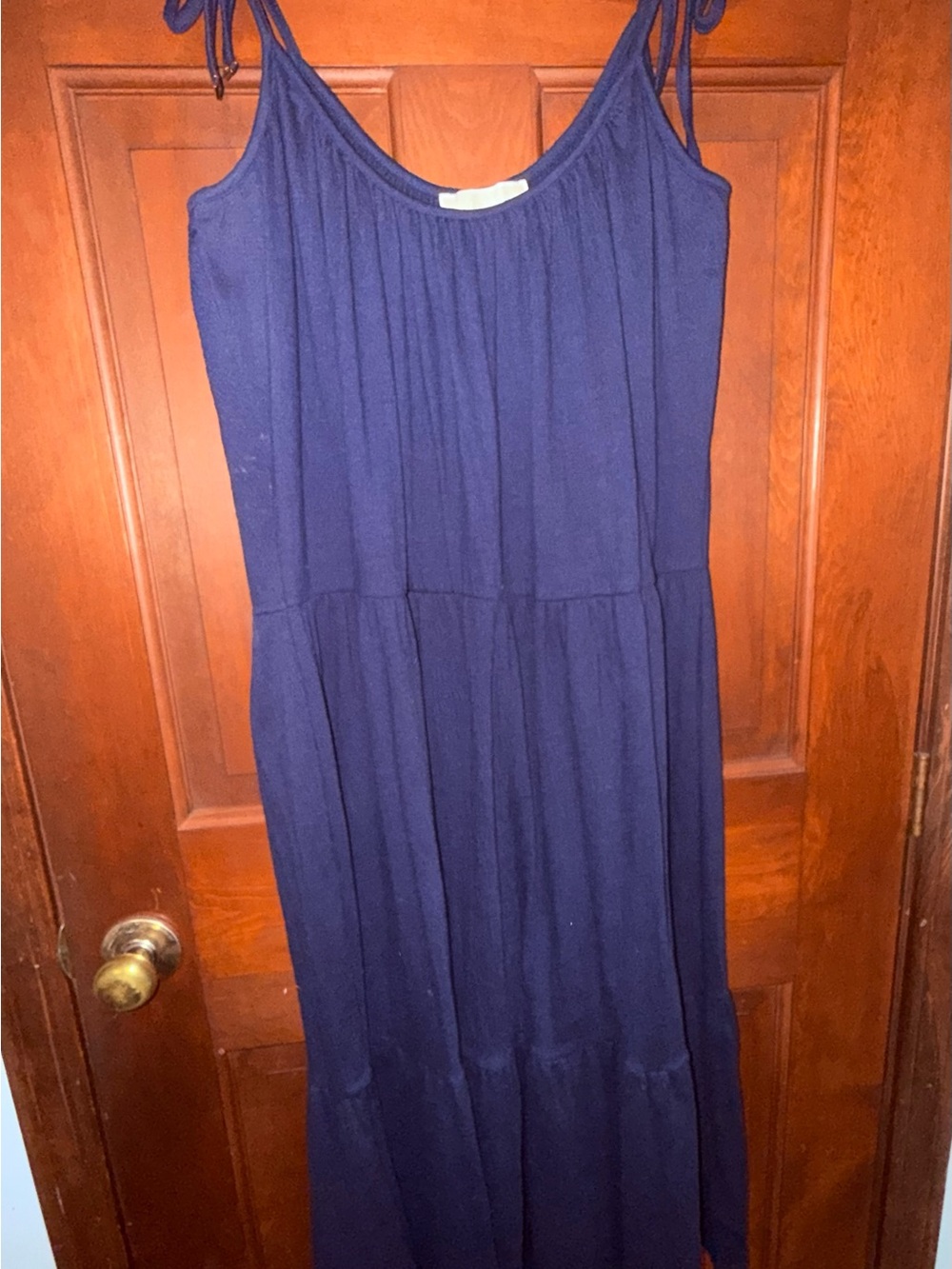 MICHAEL Michael Kors Midnight Blue Tiered Dress L NWT